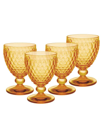 Villeroy & Boch 4er Set Wassergläser Boston Coloured in Saffron 400 ml