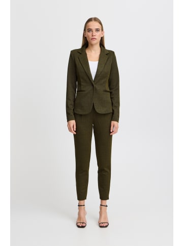 ICHI Blazer IHKATE Tight fit in Black/Lizard Herringbone