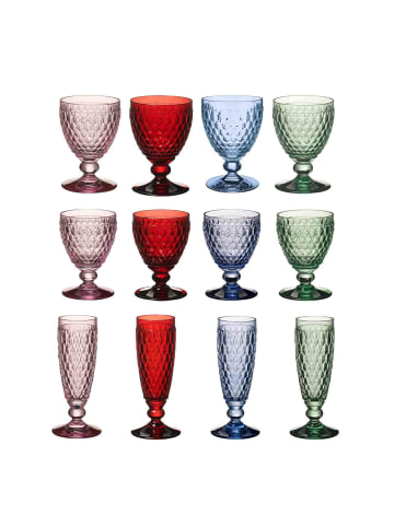 Villeroy & Boch 12er Set Wein- und Sektgläser Boston Coloured in bunt