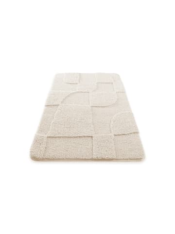 Badematte "Davie" in Creme Weiß