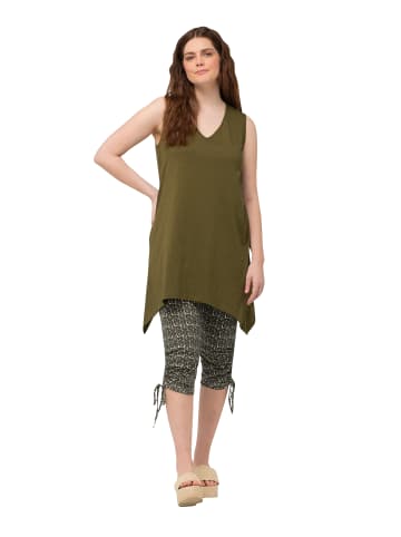 Ulla Popken Longshirt in dunkles olive
