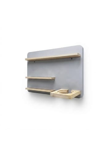 relaxdays Toniebox Regal in Grau - (B)39 x (H)29 x (T)15 cm