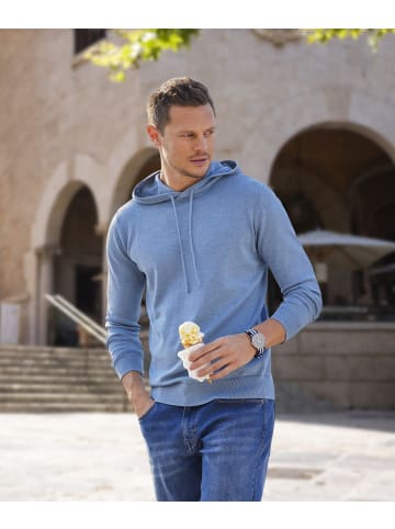 H.I.S Hoodie in blau-meliert