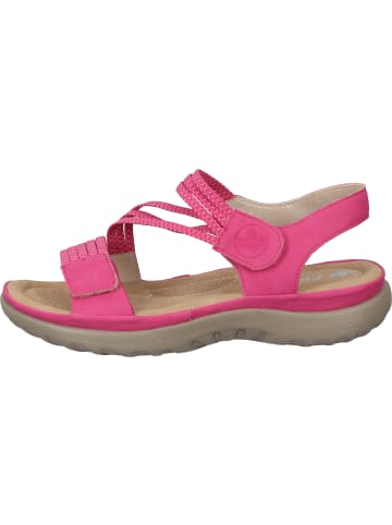 rieker Komfort-Sandalen in fuchsia/fuchsia-white