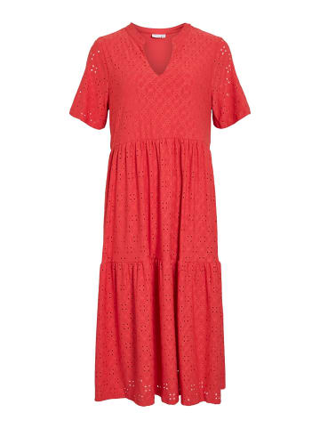 Vila Midikleid in Poppy Red