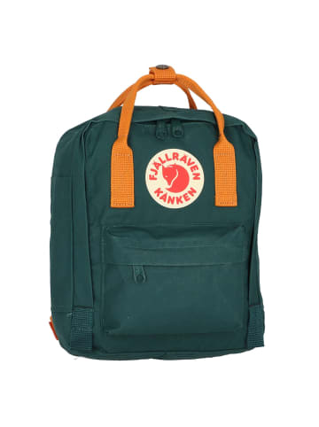 FJÄLLRÄVEN Kanken Mini Rucksack 29 cm in arctic green-spicy orange