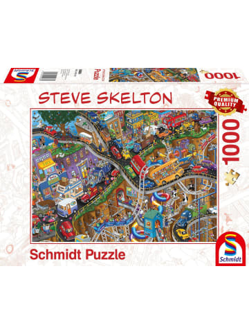 Schmidt Spiele Alles in Bewegung. 1.000 Teile | Erwachsenenpuzzle Steve Skelton