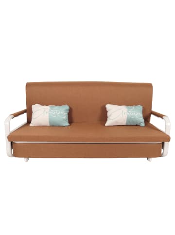 MCW Schlafsofa M83 Schlafcouch Couch Sofa, Stoff/Textil braun
