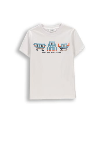 Coccodrillo Baumwoll-T-Shirt mit kurzen Ärmeln in weiß