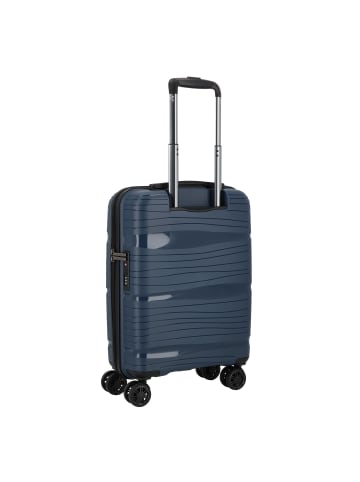 D&N Travel Line 4300 4 Rollen Kabinentrolley S 55 cm in dunkelblau