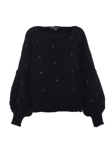 faina Damen Pullover Mit Strass in SCHWARZ