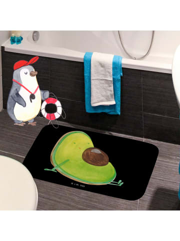 Mr. & Mrs. Panda Badteppich Avocado Schwangerschaft ohne Spruch in Schwarz