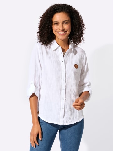 WITT WEIDEN Baumwollbluse in weiß