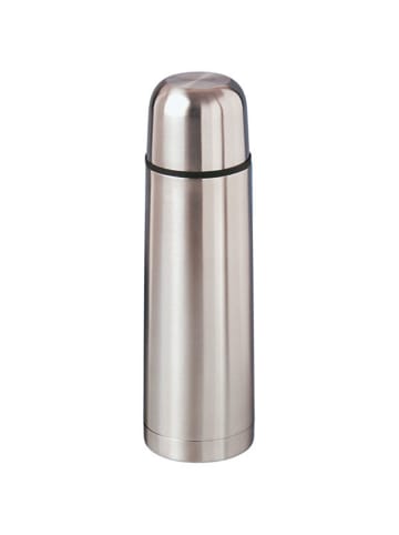 MATO Isolierflasche 1l „Classico" doppelwandig thermoisoliert (Vakuum) in Silber
