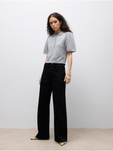 Vero Moda Polo in Medium Grey Melange