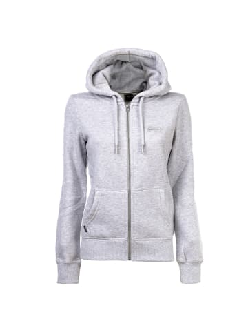 Superdry Sweatjacke in Hellgrau