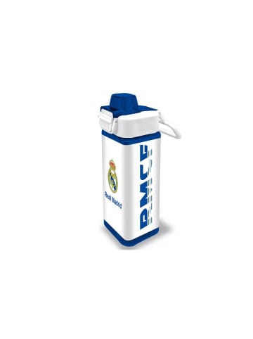 Real Madrid Hala quadratische Kunststoff-Trinkhalmflasche