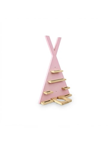 relaxdays Toniebox Regal "Zelt" in Rosa - (B)49 x (H)69 x (T)9 cm