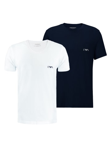 Emporio Armani 2er Pack Crew Neck T-Shirt in Mehrfarbig