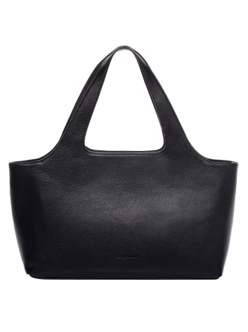 FEYNSINN Leder-Henkeltasche echt Leder Schultertasche groß schwarz NEA in schwarz