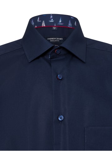 Andrew James Hemd - Bügelfrei in marine