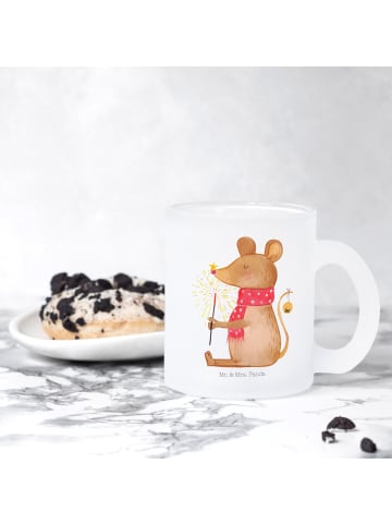 Mr. & Mrs. Panda Teetasse Maus Weihnachten ohne Spruch in Transparent