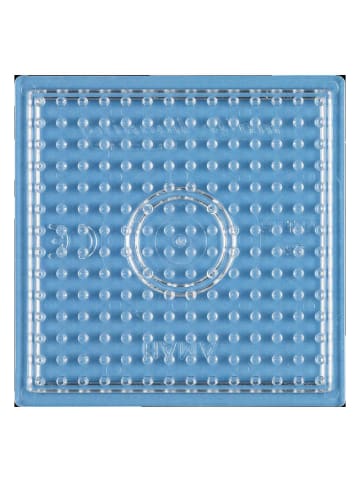 Hama Stiftplatte Kleines Quadrat für Midi-Bügelperlen in transparent