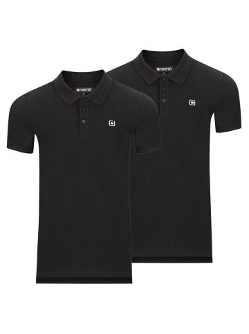 riverso  Poloshirt RIVJohn 2er Pack in Schwarz