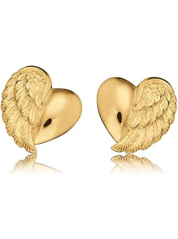 Herzengel Ohrringe für Damen in gold