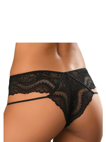 PETITE FLEUR GOLD Tanga in schwarz