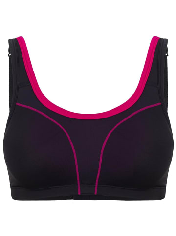 SUSA Sport BH Move high in schwarz-pink