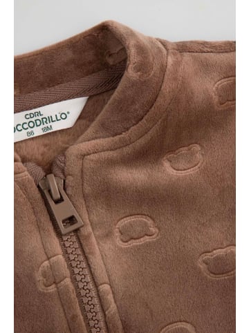 Coccodrillo Velours-Trainingsjacke in braun
