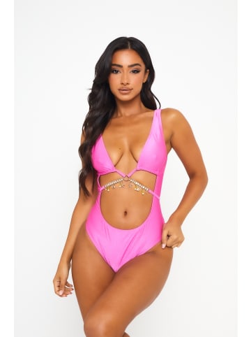 Moda Minx Badeanzug Seychellen Seestern in Raspberry Shimmer