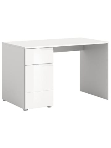 ebuy24 Schreibtisch Solero Weiß 120 x 65 cm