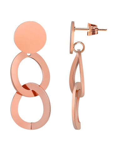 Adeliás Damen Ohrringe – Ohrstecker aus Edelstahl in gold