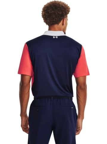 Under Armour Polo "UA Perf 3.0 Color Block Polo" in Rot