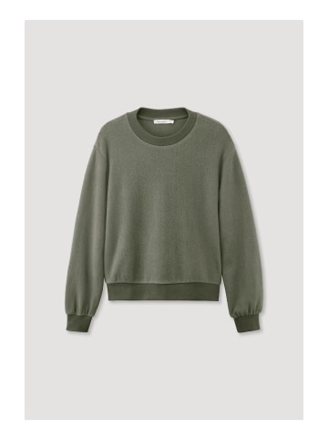 Hessnatur Fleece Sweatshirt in oliv