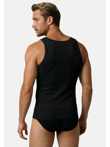 ESGE Unterhemd / Tanktop Feinripp Jeans in Schwarz