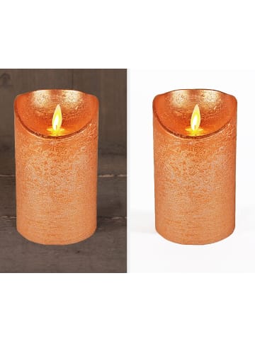 Coen Bakker 3er LED Echtwachskerze Kerze Timer in Kupfer