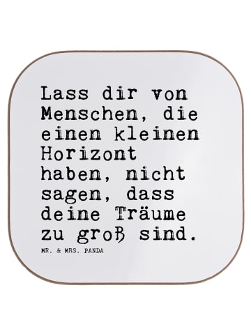 Mr. & Mrs. Panda Untersetzer für Gläser Lass dir von Menschen,..... in Weiß