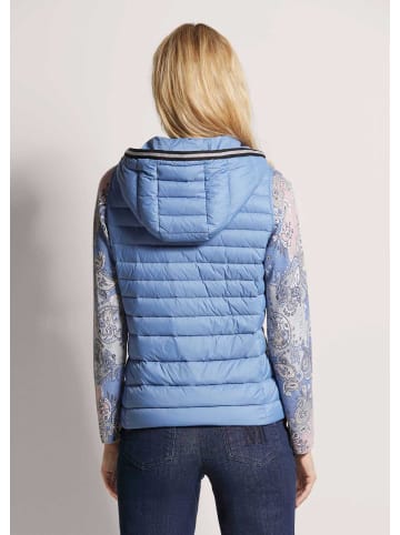 MADELEINE Wattierte Steppweste mit Kapuze in rauchblau