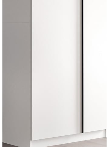 Inn.Furn Kleiderschrank weiß 2-türig 80 x 183 cm, Drehtürenschrank