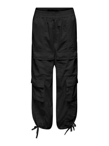 ONLY Cargo Stoffhose Stretch Jogger Pants ONLENIELCA in Schwarz-2