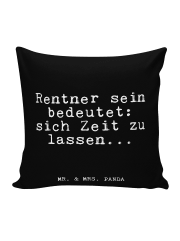 Mr. & Mrs. Panda Dekokissen Rentner sein bedeutet: sich... mit S... in Schwarz