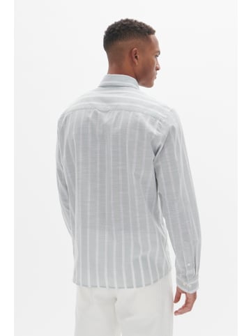 Matinique Langarm - Hemd MAChristaldo Gerade Passform in Aqua Gray