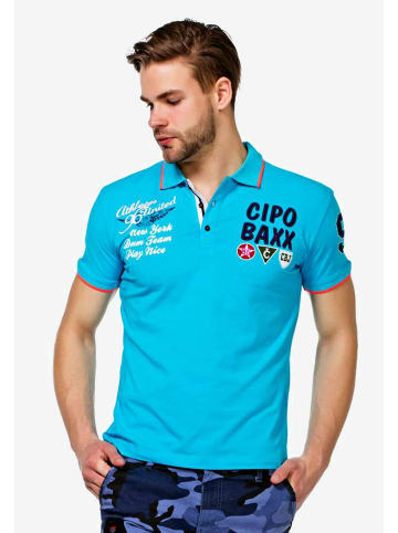 Cipo & Baxx Poloshirt in Babyblue