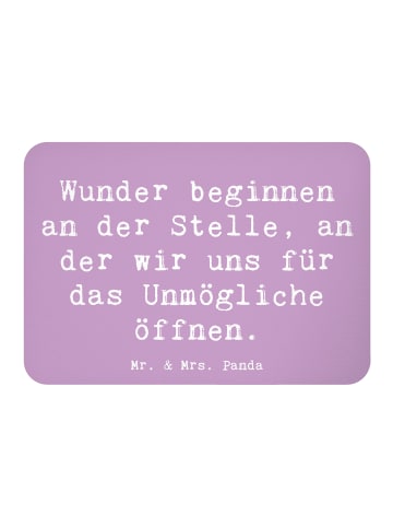Mr. & Mrs. Panda Magnet Spruch Wunder beginnen mit Spruch in Lavendeltraum