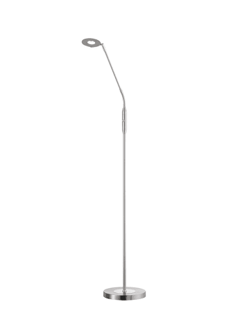 FISCHER & HONSEL LED-Stehleuchte Dent in Nickelfarben / chromfarben - (H)150 x (D)23 cm