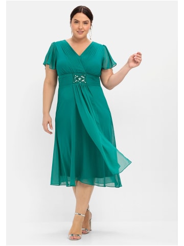 sheego Abendkleid in opalgrün