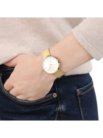 Tom Tailor Quarzuhr Edelstahl, IP gold in Gold